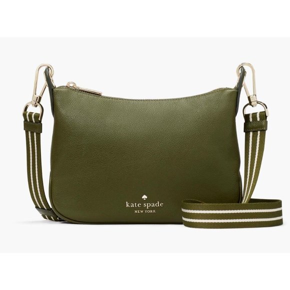 New Kate Spade Rosie Large Crossbody Pebbled Leather Enchanted Green - Picture 3 of 5